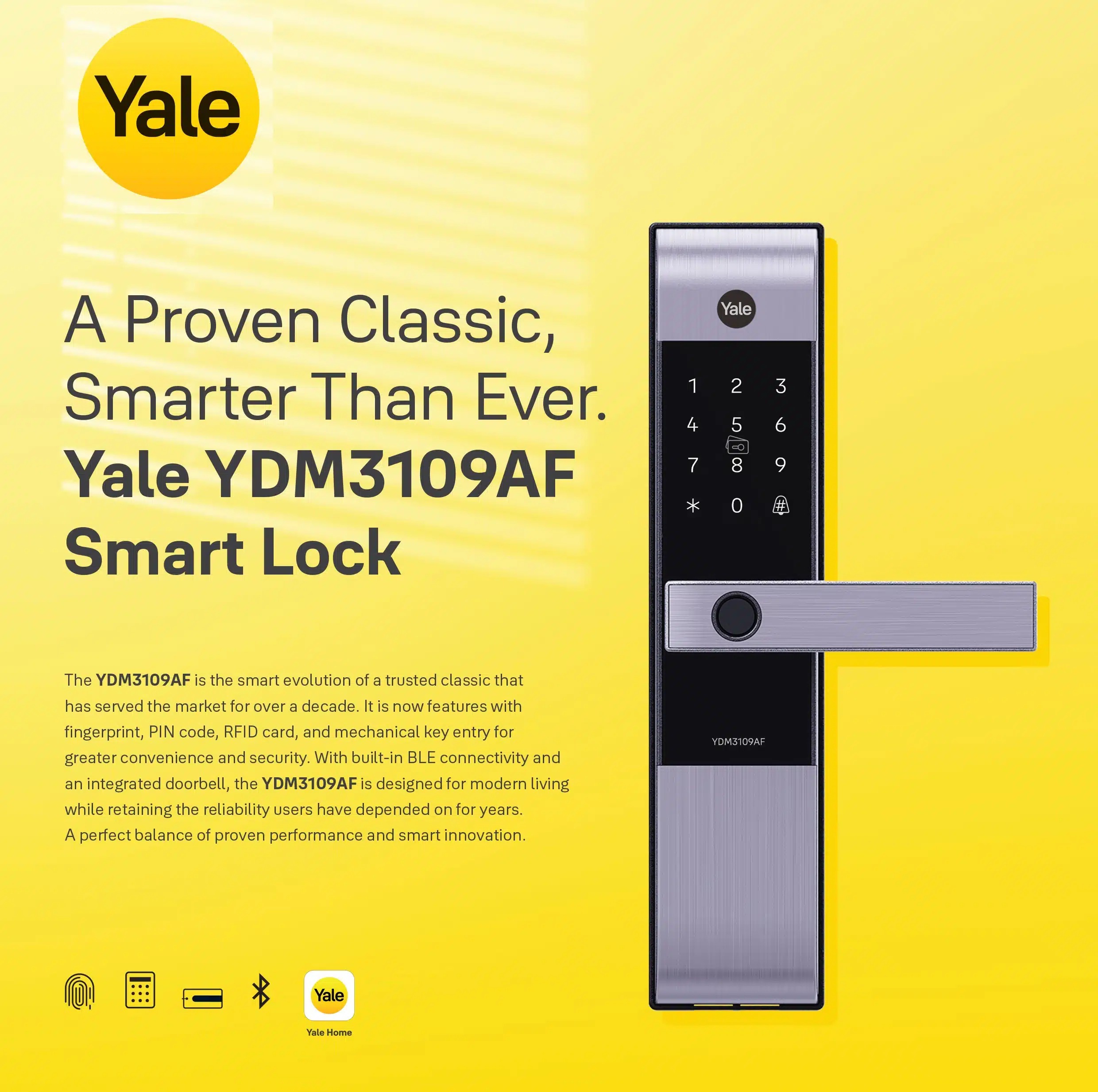 khoá điện tử yale ydm 3109