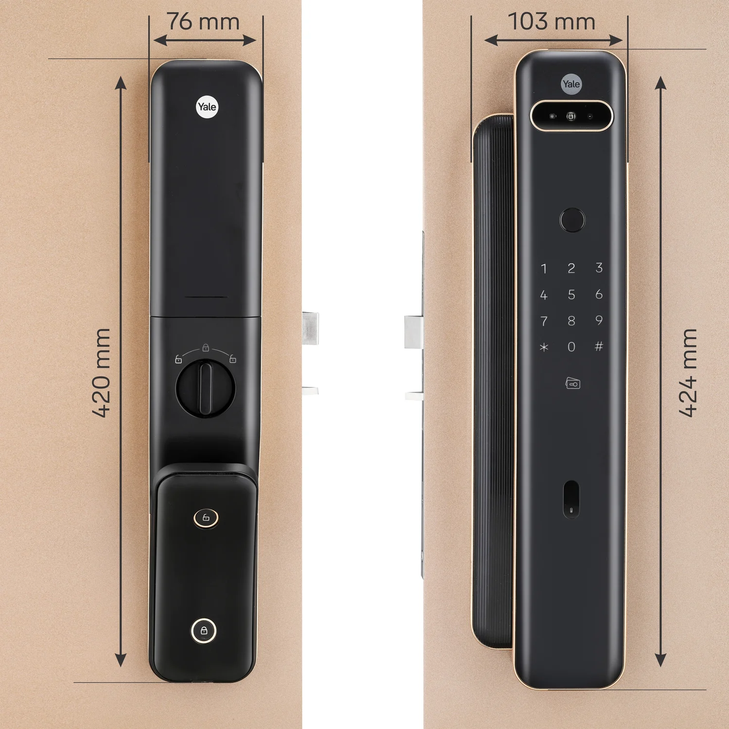 KHÓA THÔNG MINH NHẬN DIỆN KHUÔN MẶT YALE LUNA PRO+ 10 Khóa thông minh nhận diện khuôn mặt Yale Luna Pro+