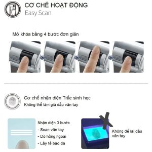 KHÓA VÂN TAY YALE YMG 40 SILVER